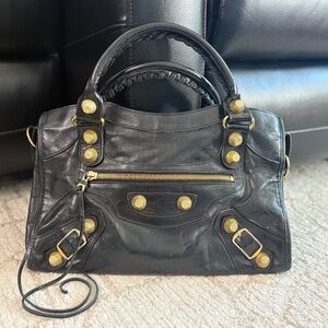 Balenciaga City/Moto Handbag